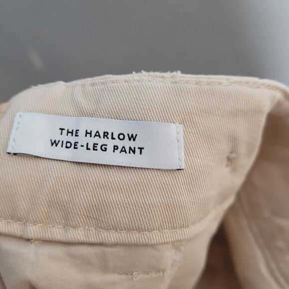 Madewell Harlow Wide-Leg Pants Harvest Moon khakis womens sz 4 tan high rise NWT - Picture 9 of 11